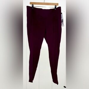 Peter Nygard Luxe Core Fash Ponte Legging Women XL NEW Sleek Shaping Comfort-fit